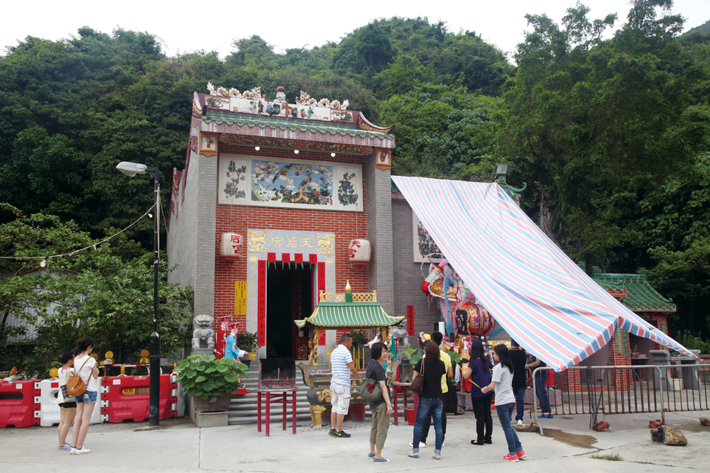 南丫島有三間天后廟，只有索罟灣在天后宮舉行太平清醮。