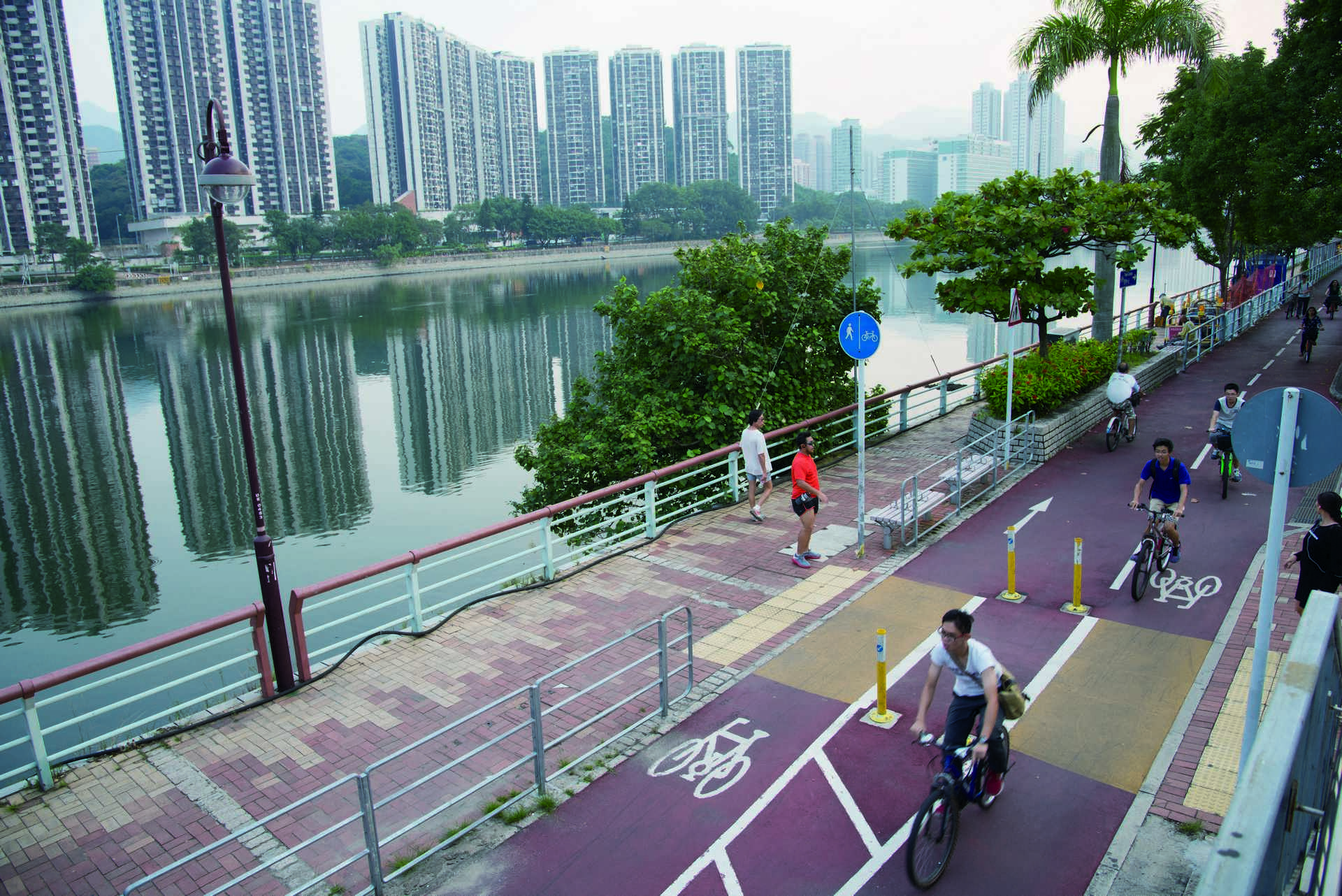 單車徑是沙田其中一個重要交通設施，既環保減碳之餘，也增進居民健康。