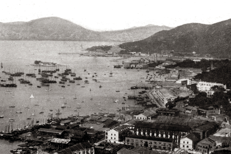 1910年代的灣仔海旁，當時尚未展開填海計劃。